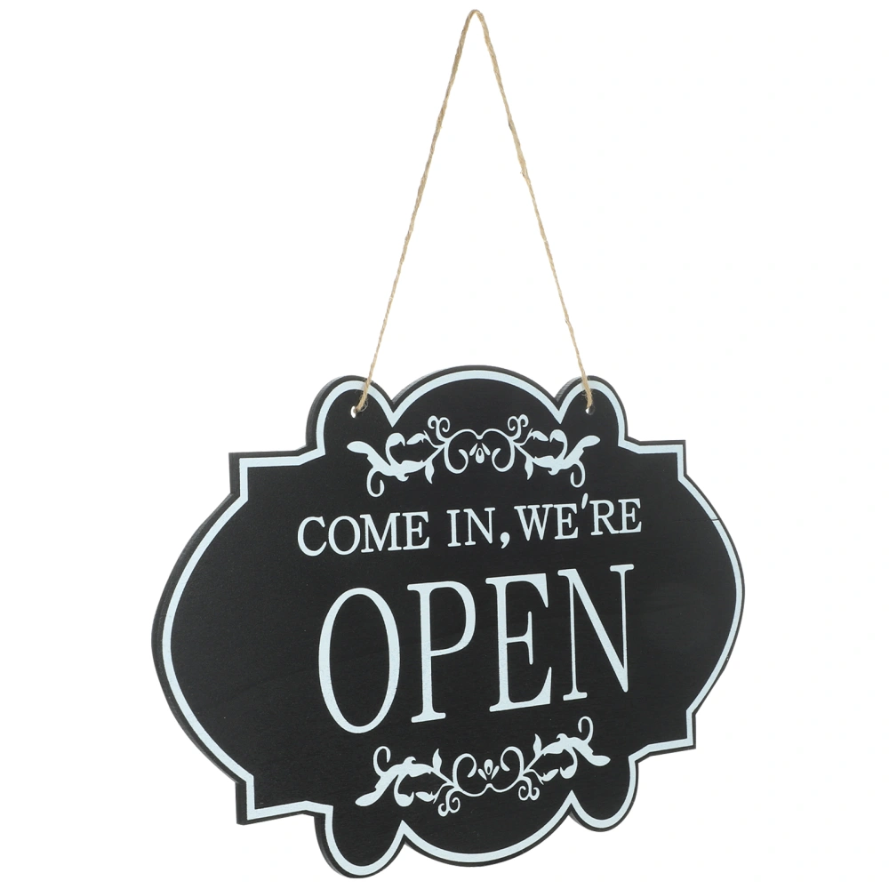 Open Closed Sign for Business Double Sided Door Sign Wooden Open Closed Hanging Sign