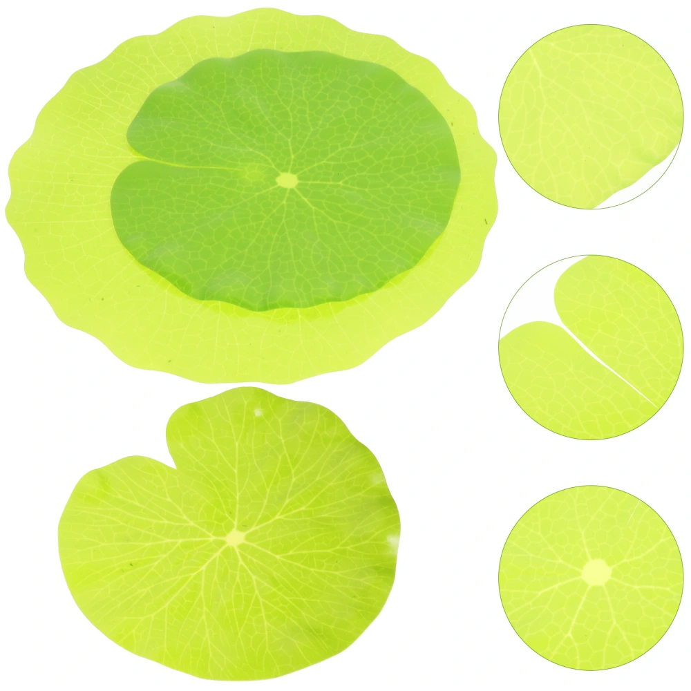 3pcs Leaf Placemat Imitation Leaf Food Mat Plastic Lotus Leaf Shaped Placemat for Restaurant