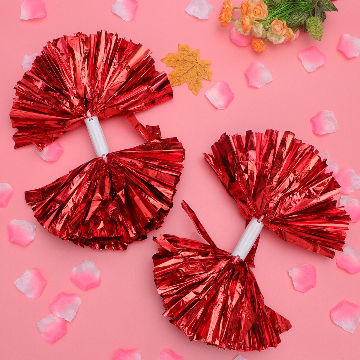 4pcs Cheer Pom Poms Pom Poms Cheerleading Props Dancing Performance Cheerleading Props