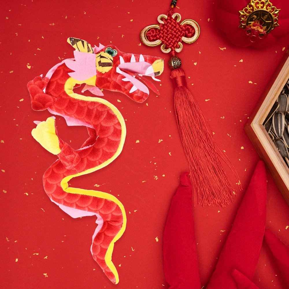 Stuffed Dragon Doll Adorable Zodiac Chinese Dragon Doll New Year Plush Doll Ornament