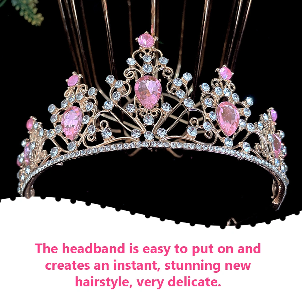 Bride Crown Wedding Bridal Tiara Rhinestone Crown Rhinestone Tiara Party Headdress