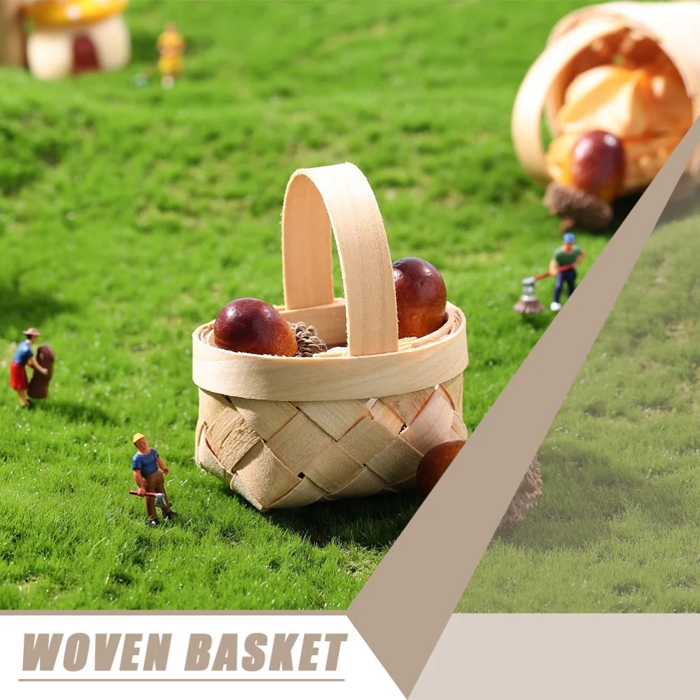 18pcs Handwoven Candy Baskets Small Gift Baskets Wedding Candy Packing Baskets for Decor