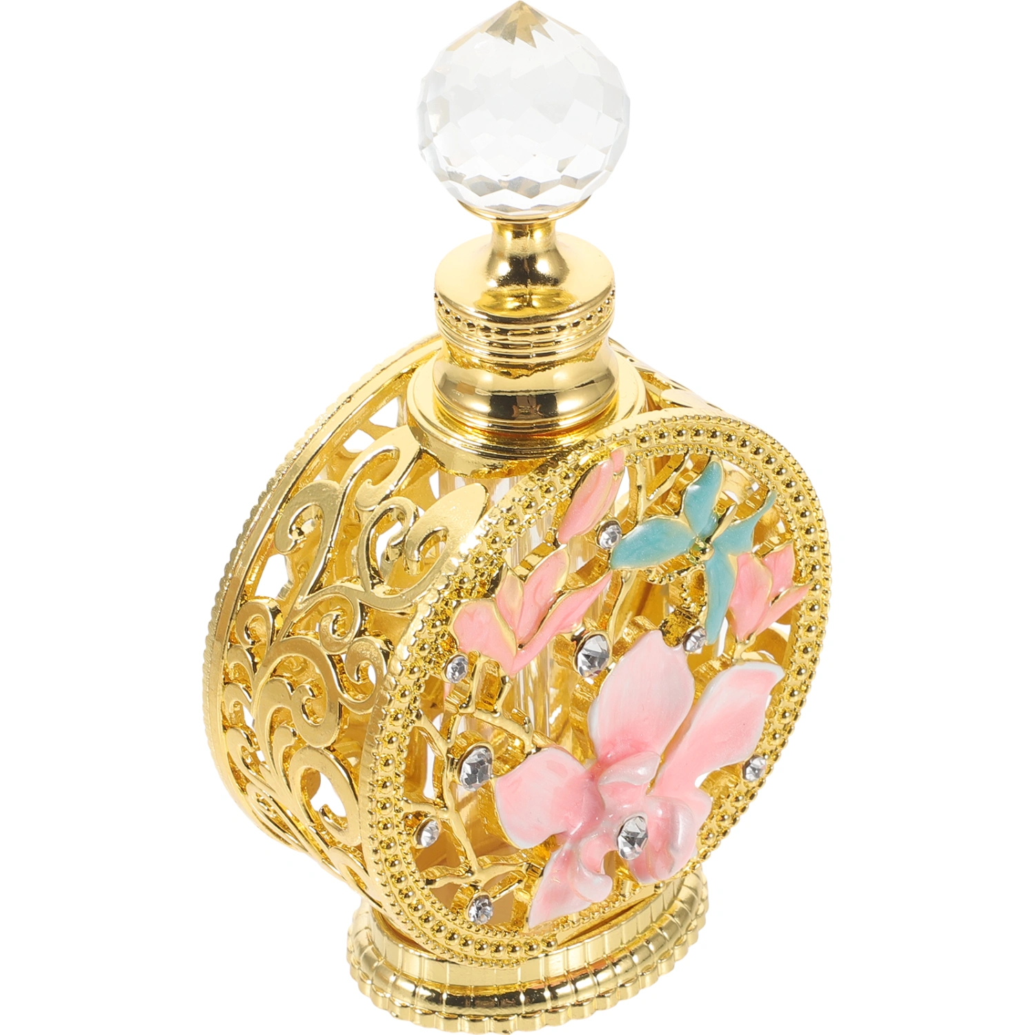 Flower Perfume Bottle Glass Perfume Bottle Refillable Perfume Decanter Perfume Bottle