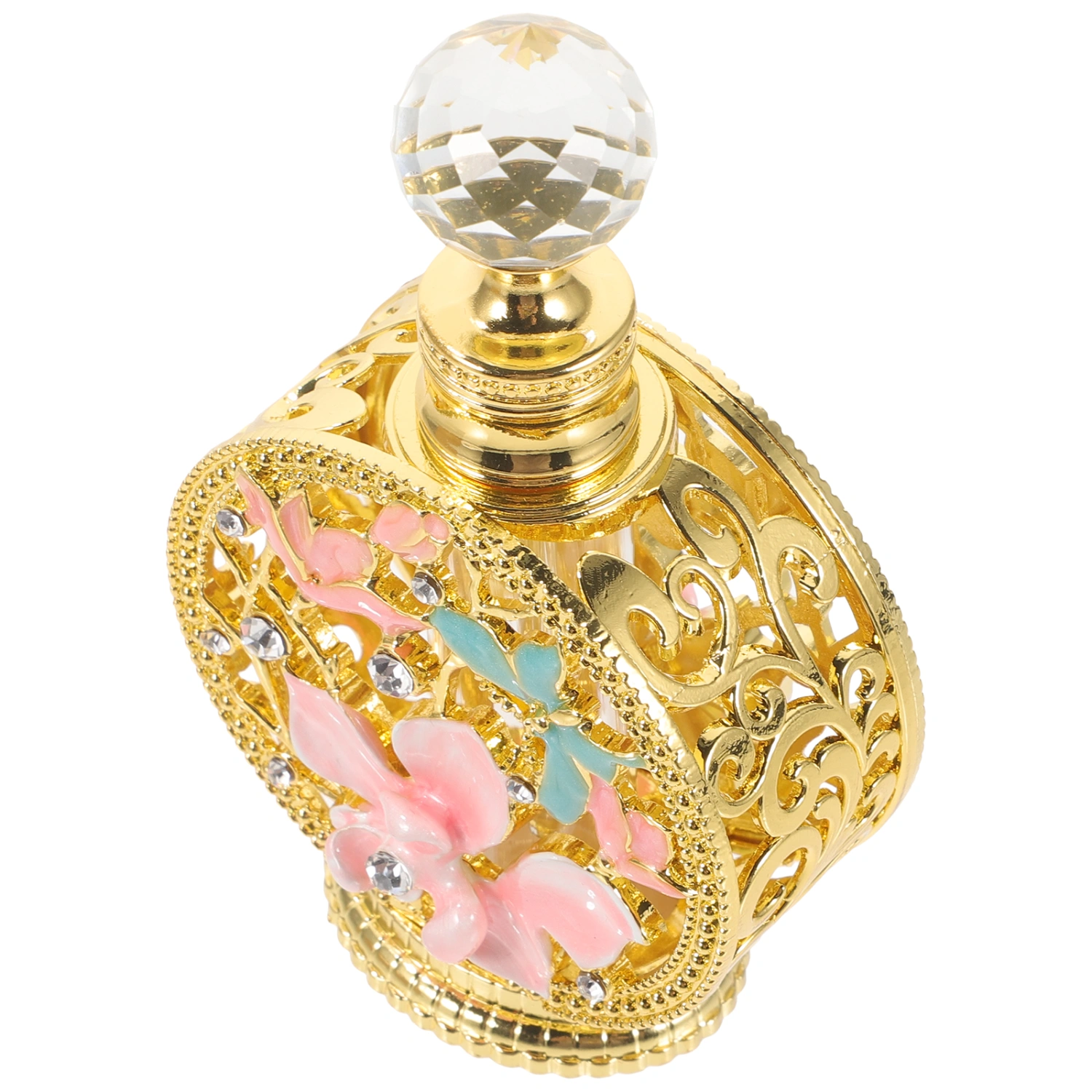 Flower Perfume Bottle Glass Perfume Bottle Refillable Perfume Decanter Perfume Bottle