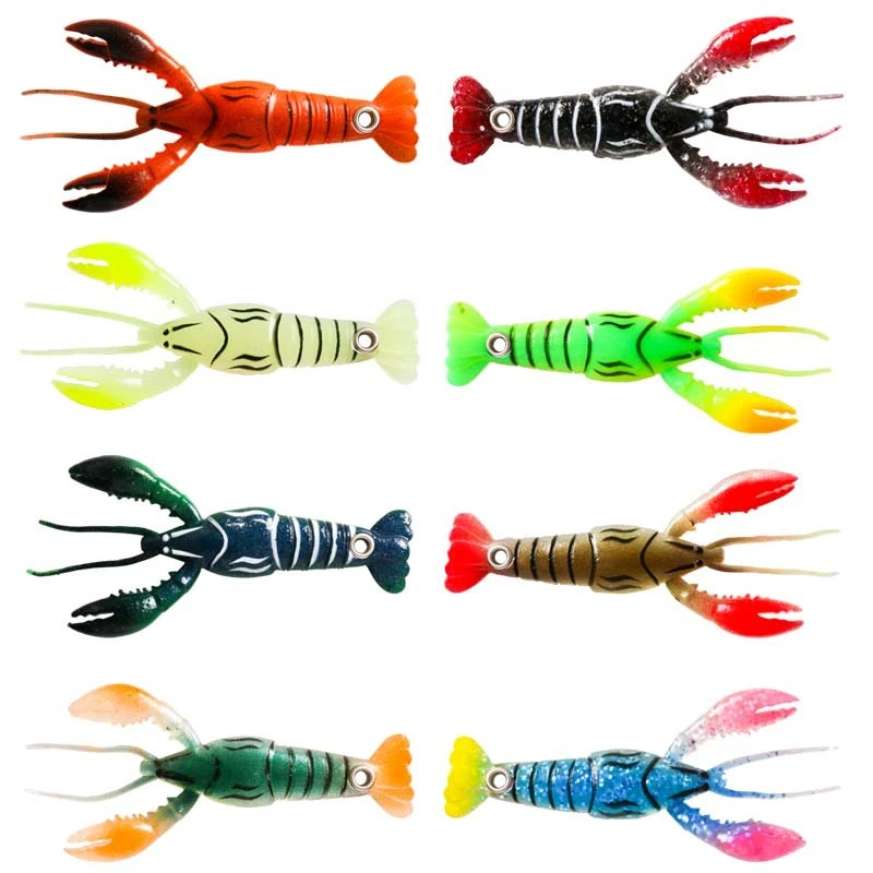 4pcs Portable Lobster Fishing Baits Fishing Supplies Artificial Lobster Fishing Lures