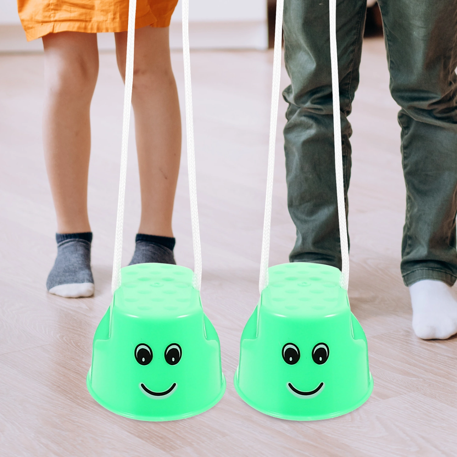 4pcs Stepper Toy Parent-Child Stilts Walking Stilts Toy Balance Toy for Toddler Walking