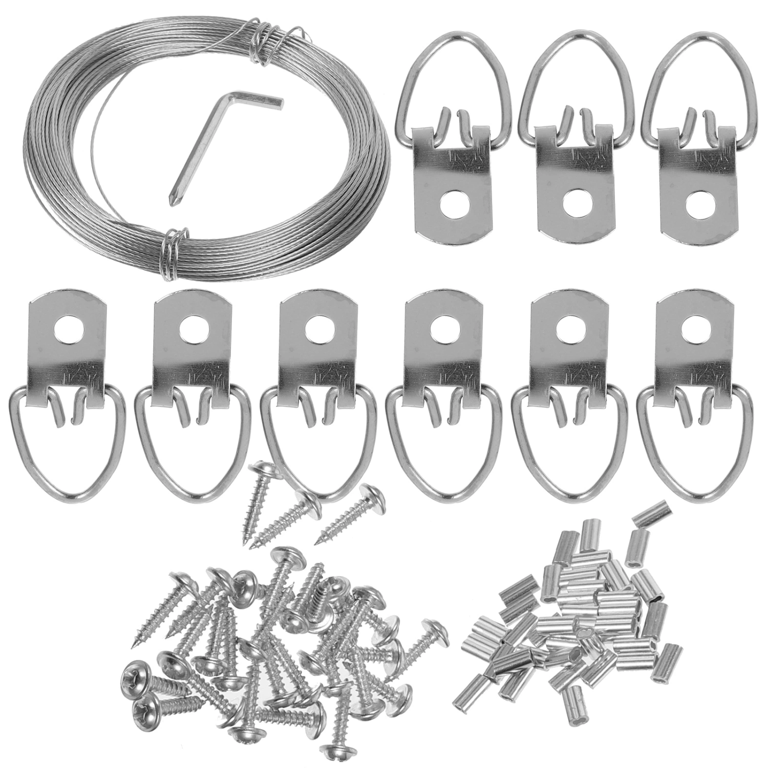 1 Set of Picture Frame Hanging Kit Picture Hanging Wire Ring Hanger Diy Supplies Diy Picture