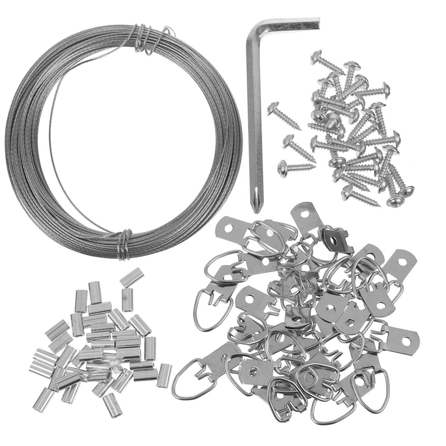 1 Set of Picture Frame Hanging Kit Picture Hanging Wire Ring Hanger Diy Supplies Diy Picture