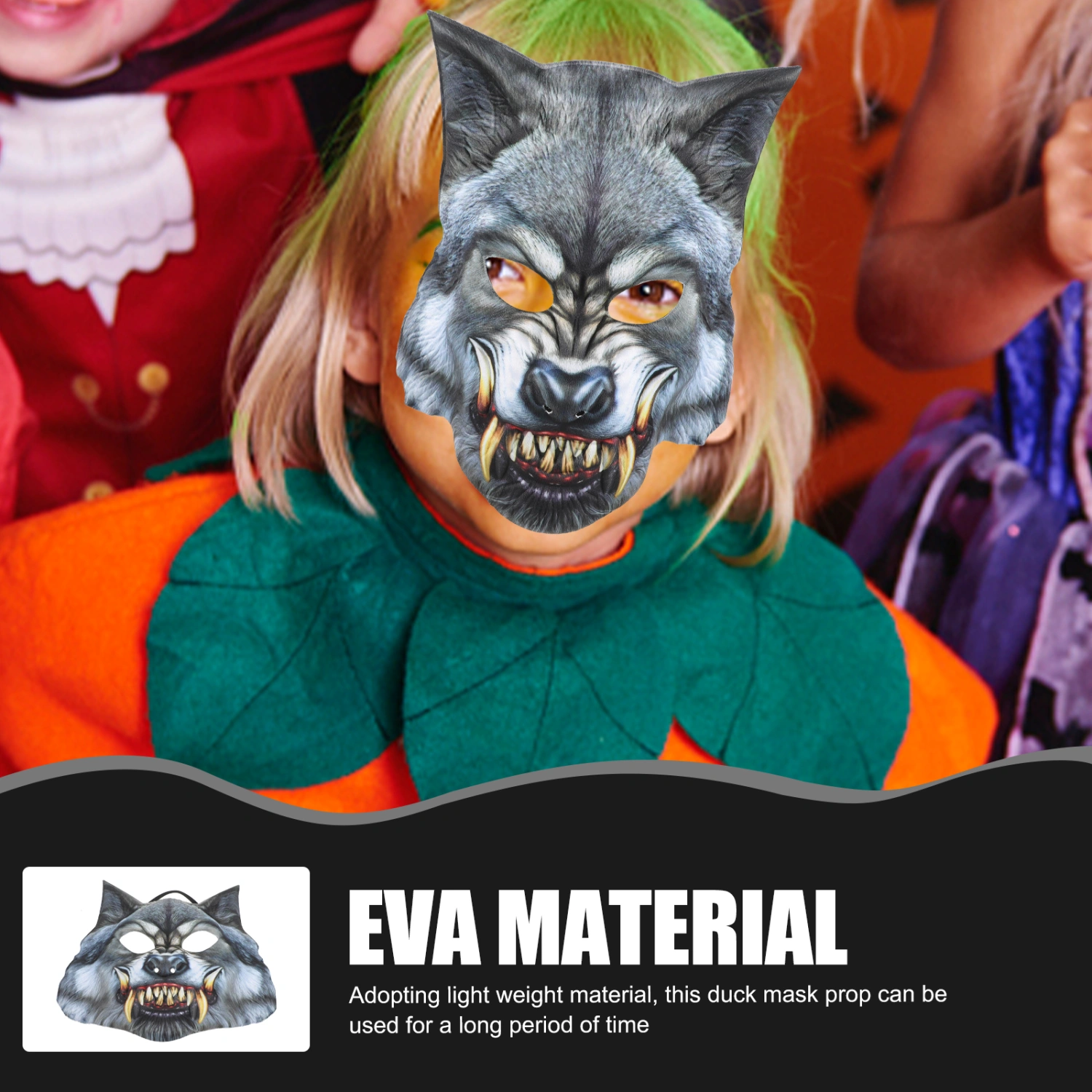 Cosplay Mask Festival Mask Masquerade Party Wolf Mask Prop Animal Mask for Stage Performance