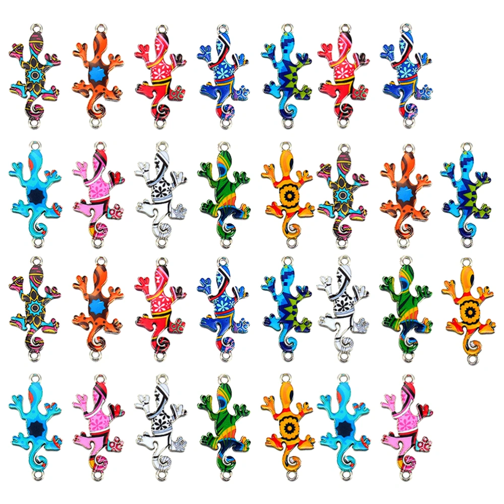 30Pcs Gecko Charms Mini Charms Animal Charm for Bracelet Earring Necklace Making