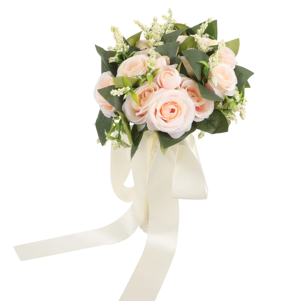 Bridal Wedding Bouquet Romantic Artificial Rose Wedding Bouquet Bridesmaid Bouquet Ornament