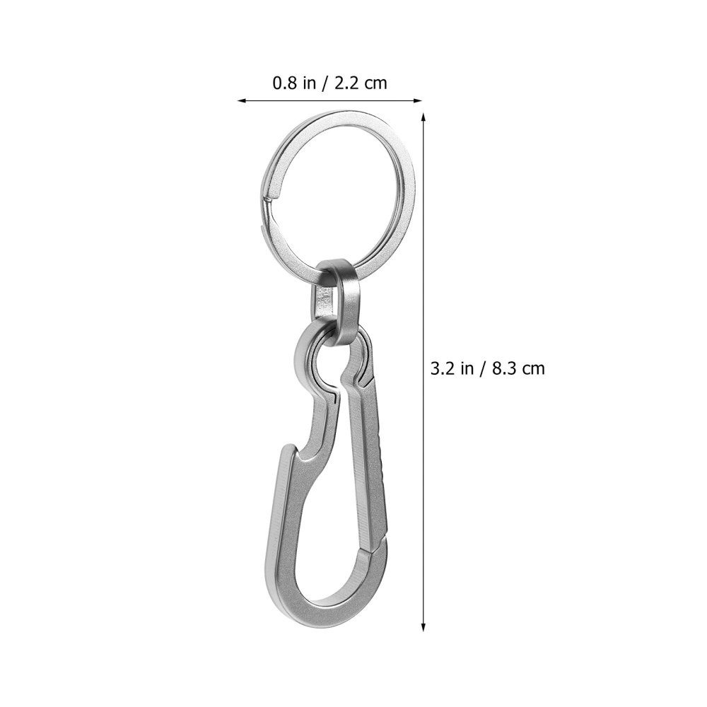 3 Pcs Carabiner Keychains Clip Style Minimalist Keychains Key Clips Quick Release Hooks Beer Openers Keyrings Gifts