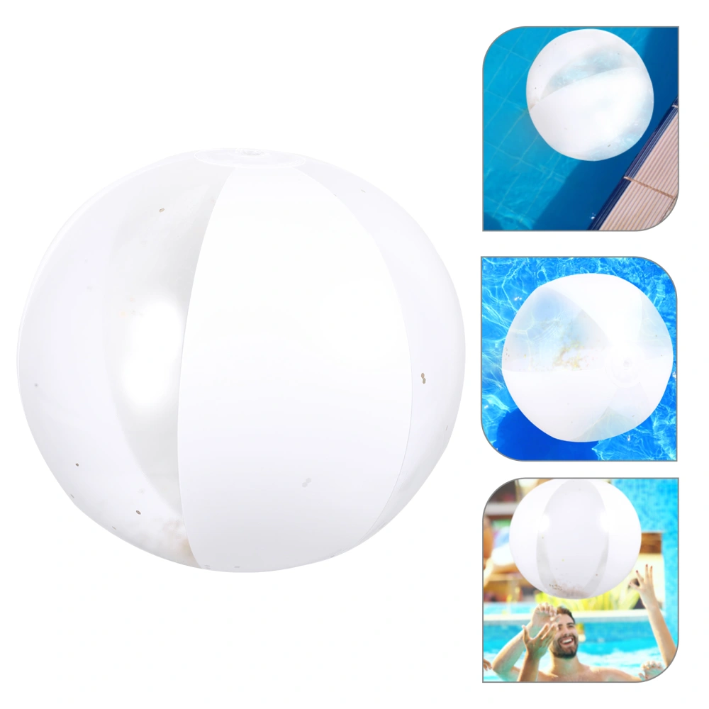 3Pcs Novelty Beach Balls Inflatable Beach Balls Sand Beach Toys Pool Games Sequin Beach Balls