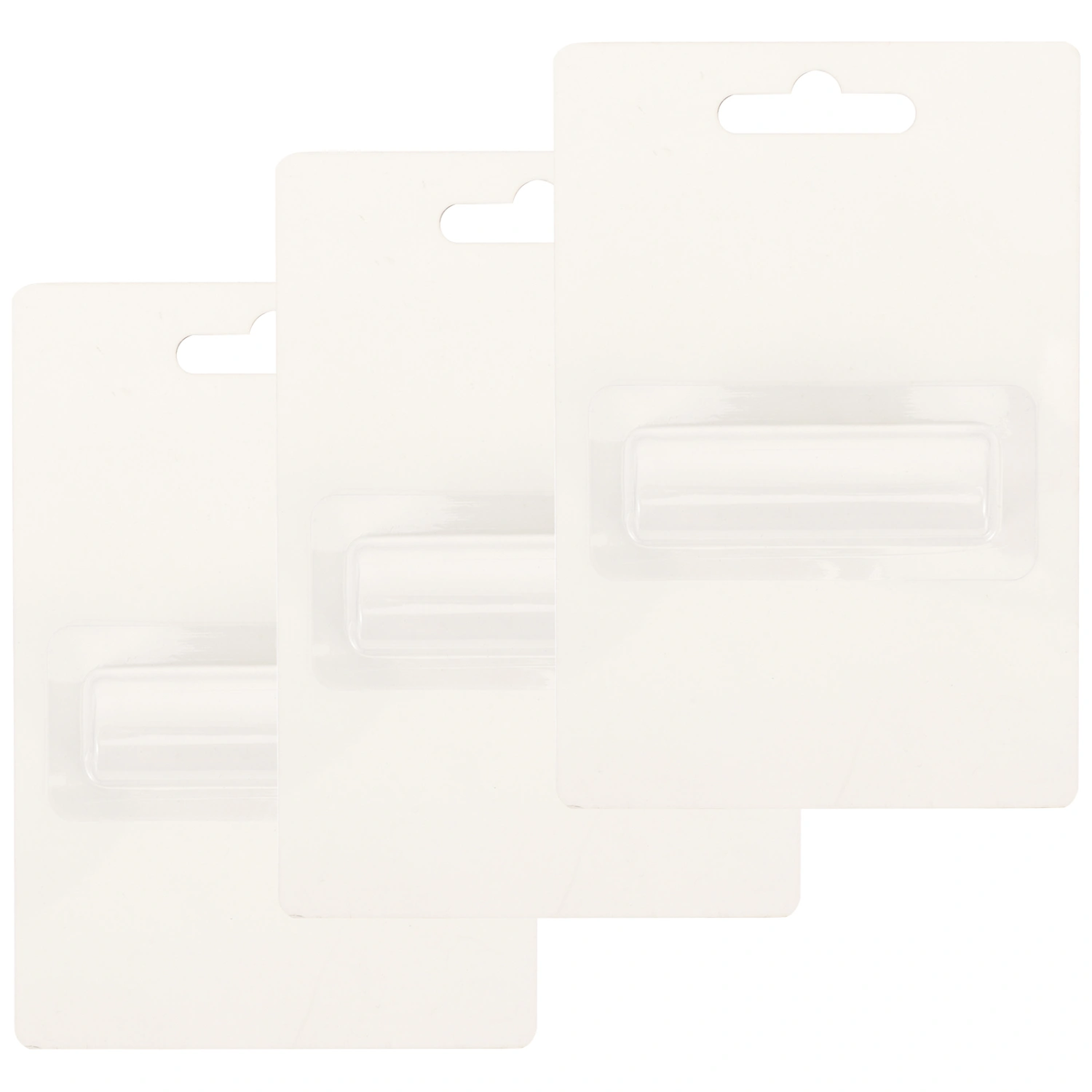 3pcs Diy Sublimation Cards Blank Word Cards Single-side Blank Cards with Lip Balm Pouches