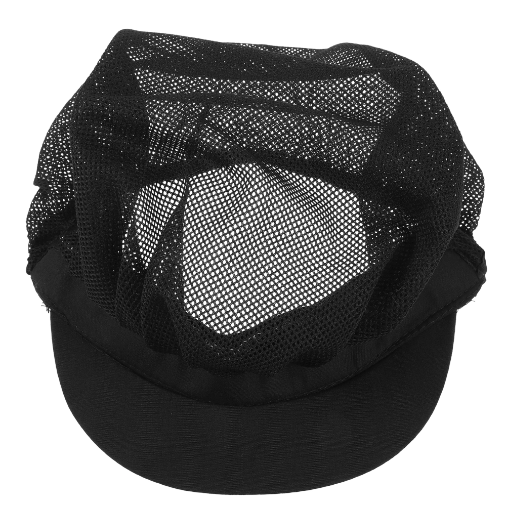 Chef Hat Adjustable Elastic Breathable Mesh Work Cap Beanie for Kitchen Working