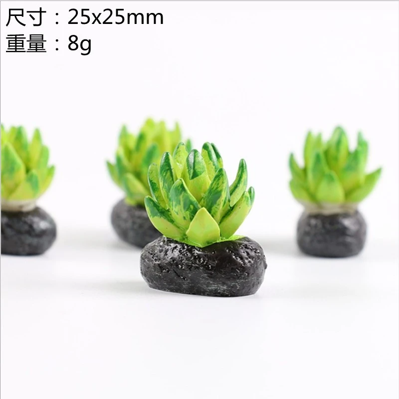 4pcs Miniature Bonsai Plants Doll House Plants Artificial Mini Potted Plants Model