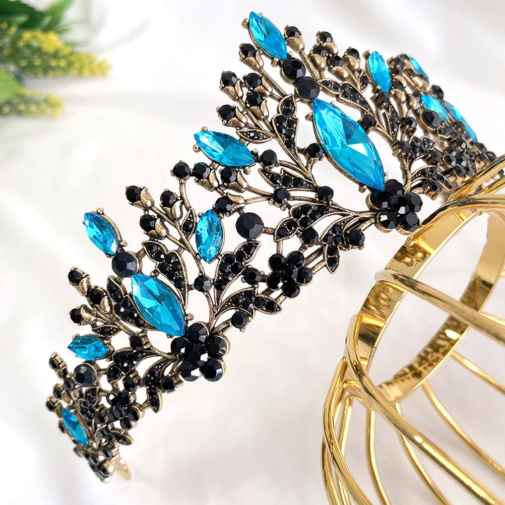 Wedding Vintage Tiaras Rhinestone Crown Women Metal Tiara Prom Costume Headpieces
