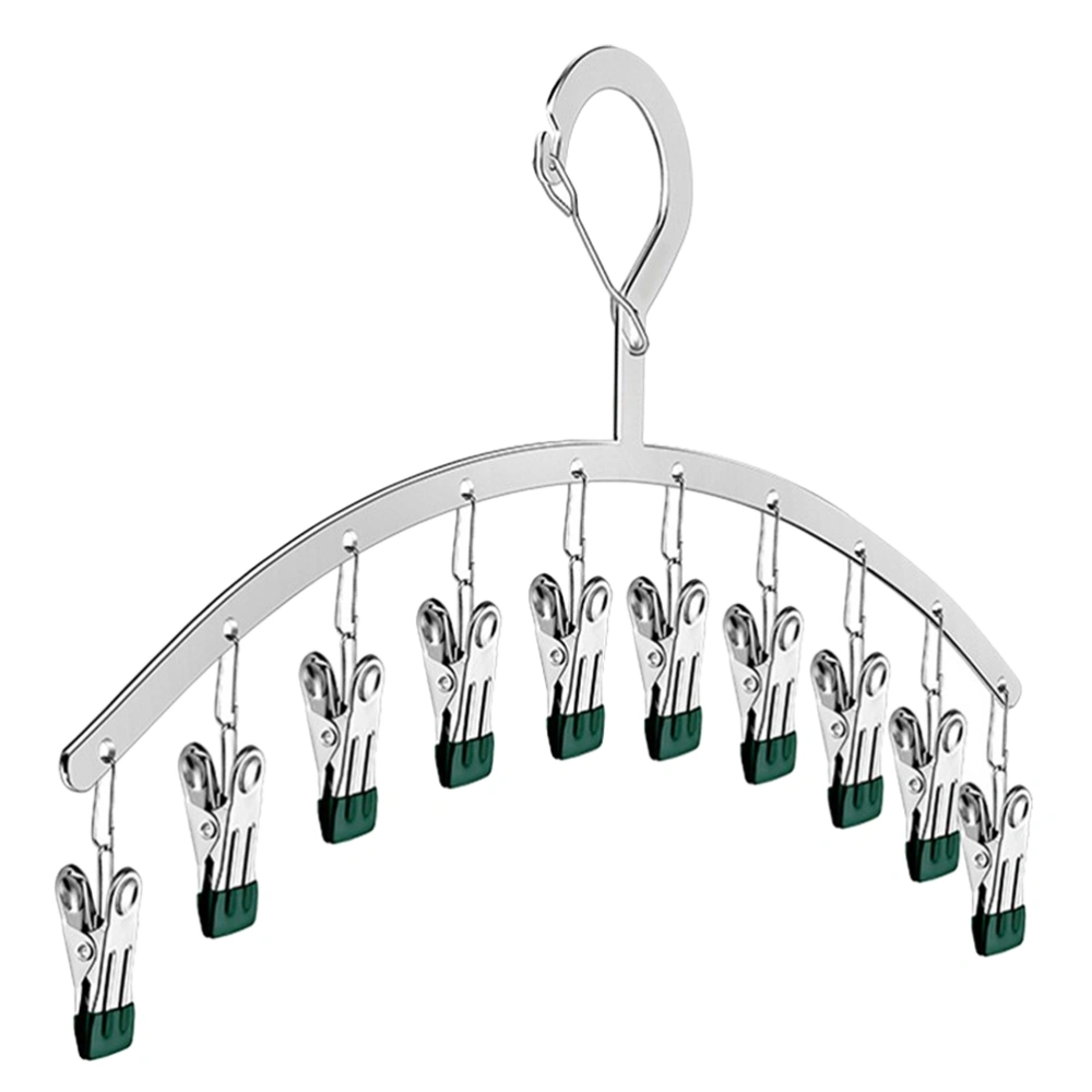 Stainless Steel Laundry Drying Rack Clothes Hanger with Clips Clothes Drying Rack