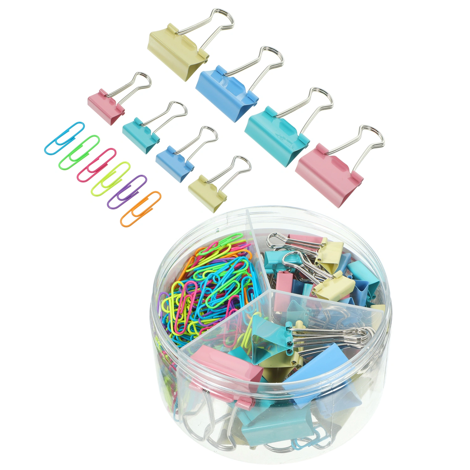 1 Set Office Paper Clips Decorative Clips Multi-function Binder Clips Office Supplies
