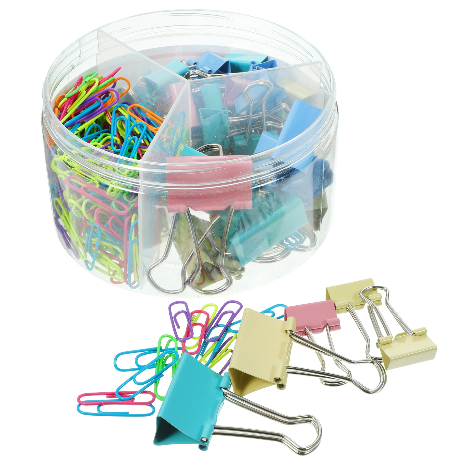 1 Set Office Paper Clips Decorative Clips Multi-function Binder Clips Office Supplies