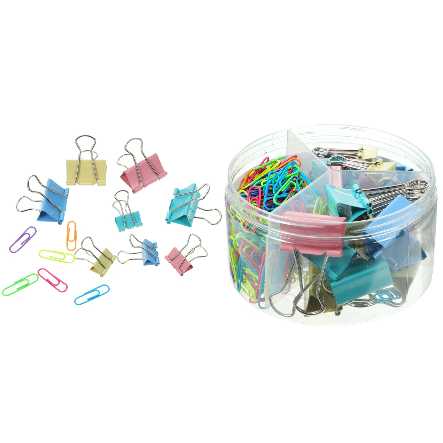 1 Set Office Paper Clips Decorative Clips Multi-function Binder Clips Office Supplies