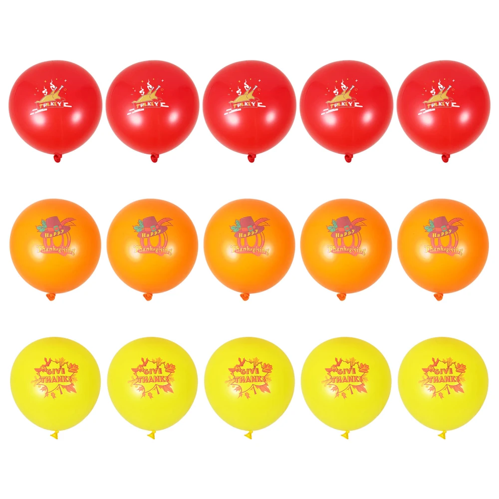 30pcs Thanksgiving Day Balloons Party Balloons Thanksgiving Latex Balloons Party Supplies