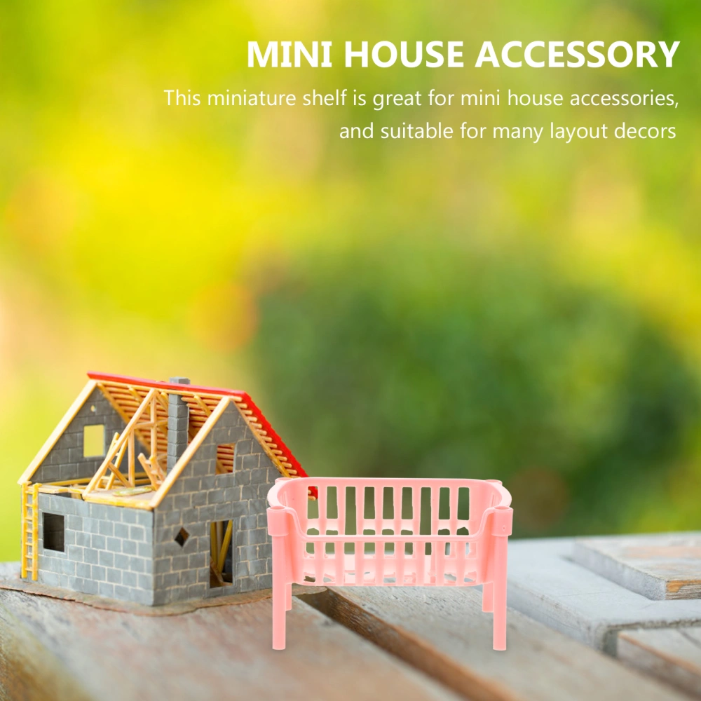 10Pcs Dolls Miniature Furniture Mini House Shelf Doll House Layout Shelf Model