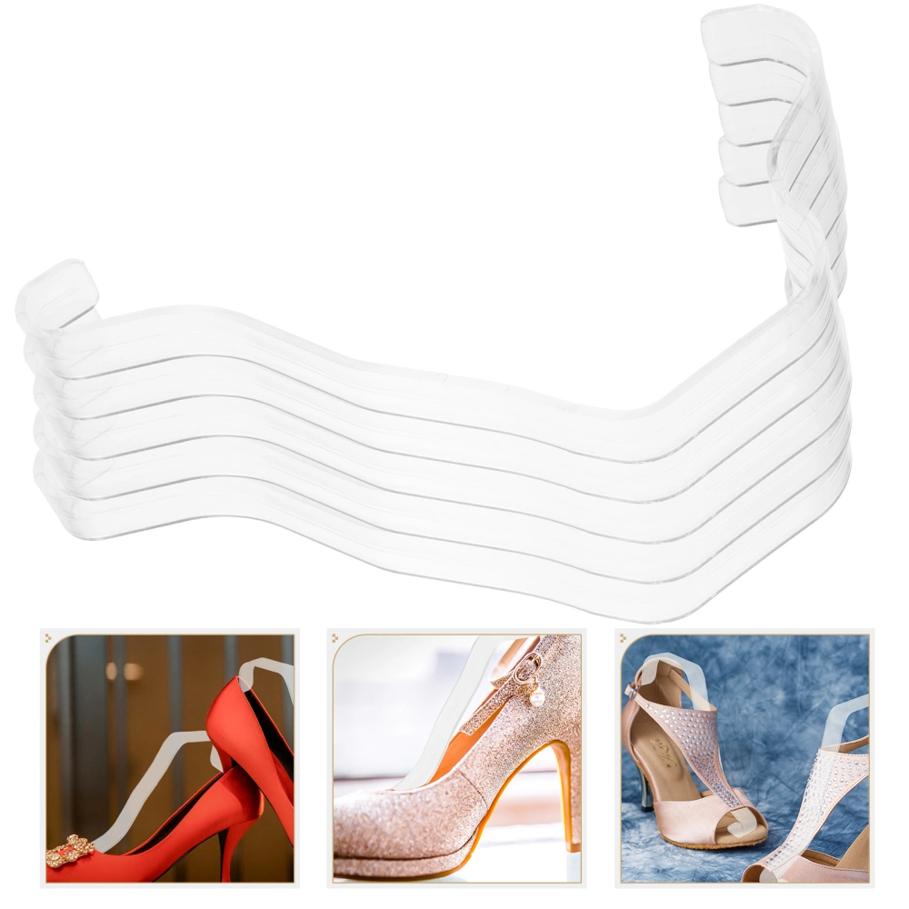 5pcs Sandal Shoes Supports Plastic Shoe Shaper Forms High Heel Display Stands for Shoe Retail Shop