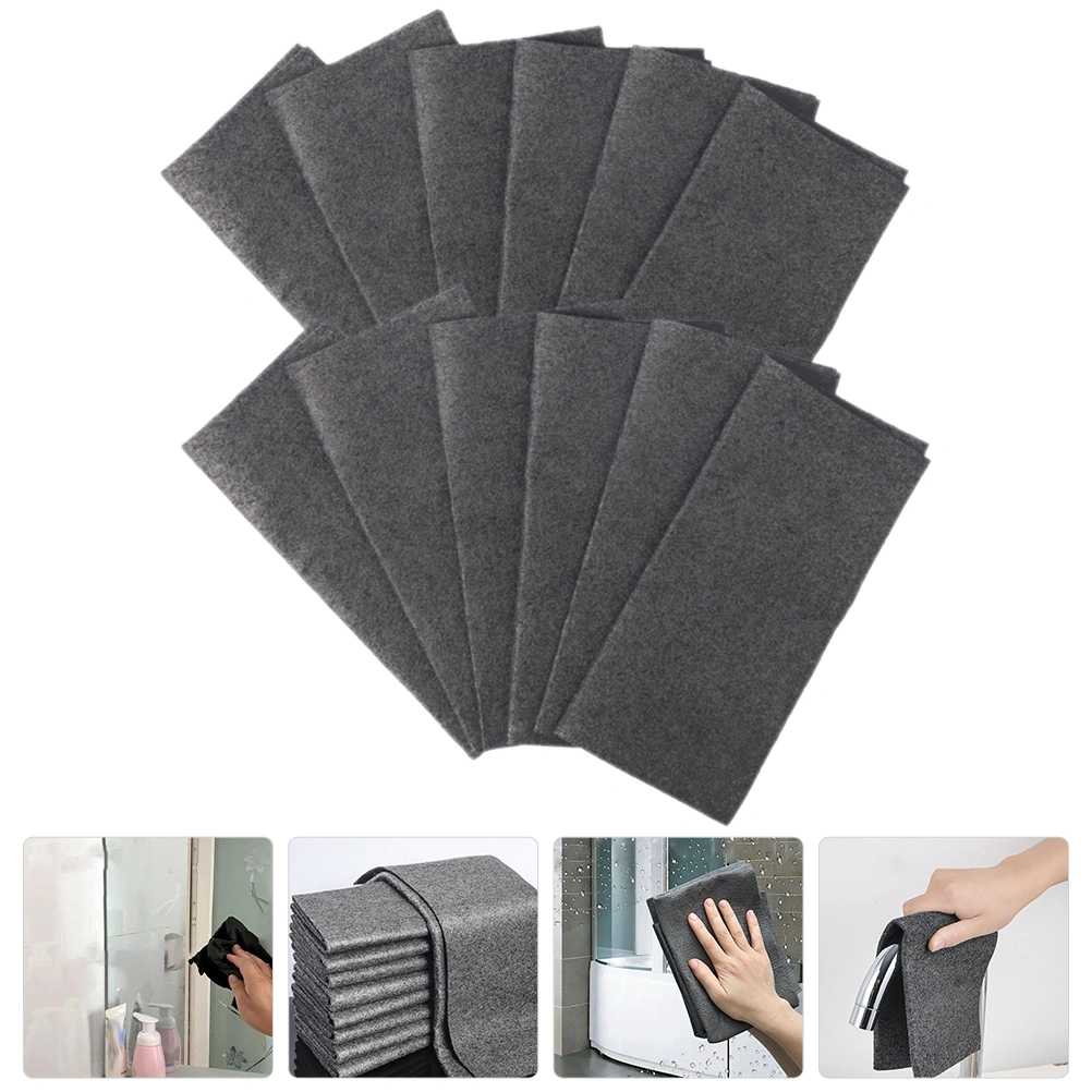 10pcs Cleaning Cloths Reusable Microfiber Cleaning Rags Ultra-absorbent Wipes for Glass Mirror