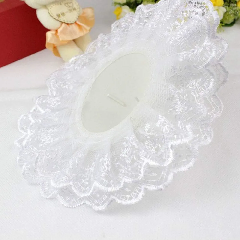 4pcs Bridal Bouquet Holder Collars Wedding Lace Flower Holders Bridal Bouquet Lace Collars