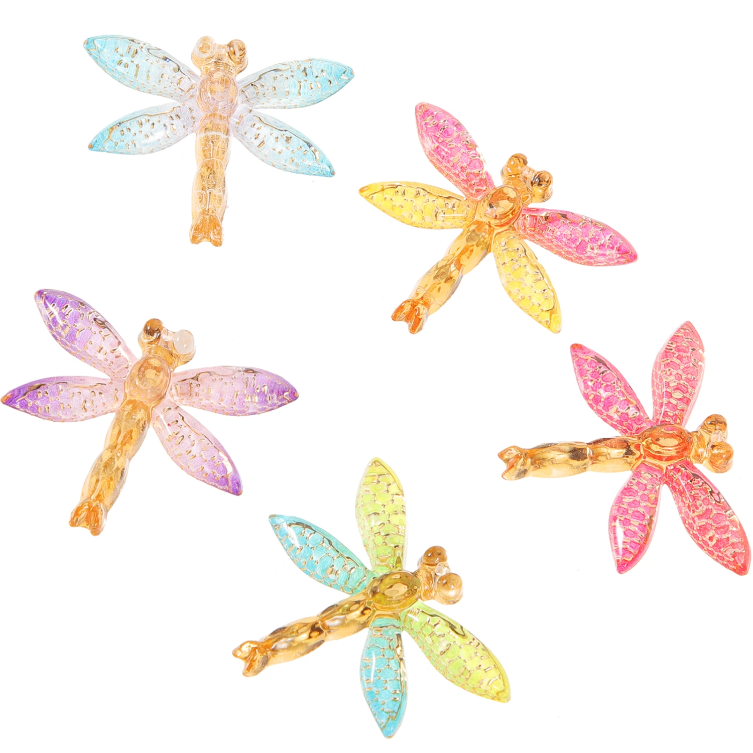 10pcs Tiny Dragonfly Charms Insect Charms Resin Charm Embellishments for Crafting