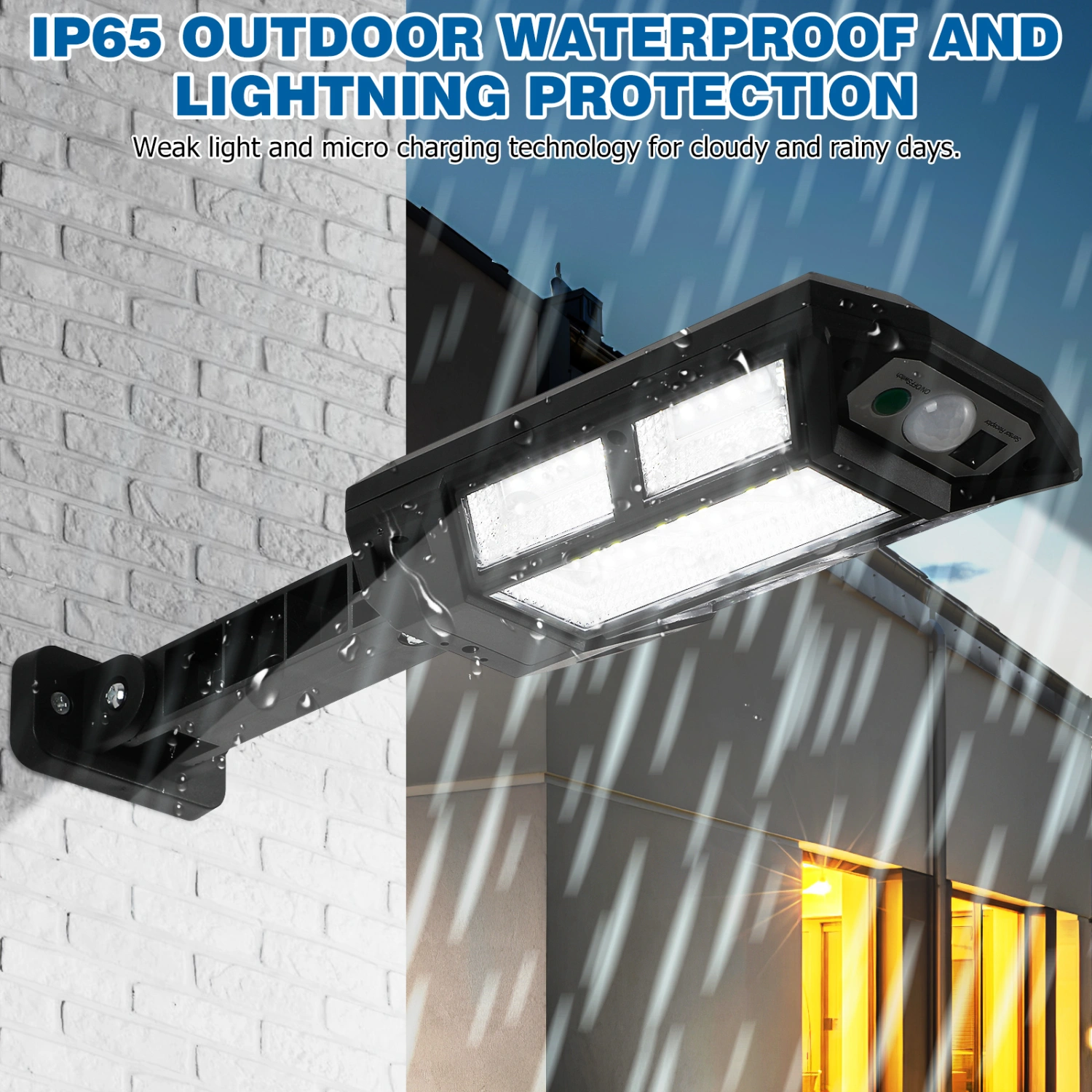 Solar Light 43 LED Solar Lamp IP65 Waterproof Motion Sensor Outdoor Light for Yard Garden Patio