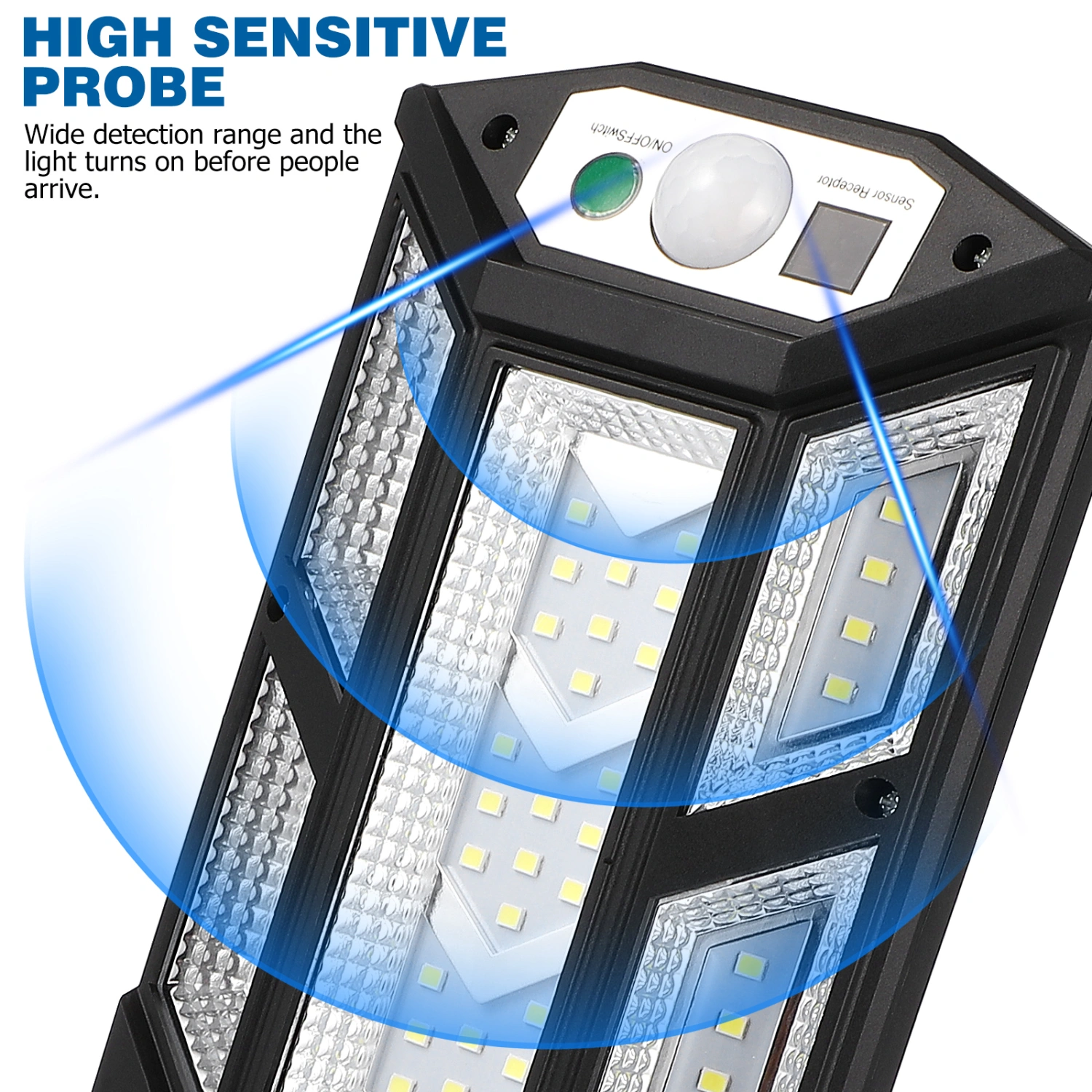 Solar Light 43 LED Solar Lamp IP65 Waterproof Motion Sensor Outdoor Light for Yard Garden Patio