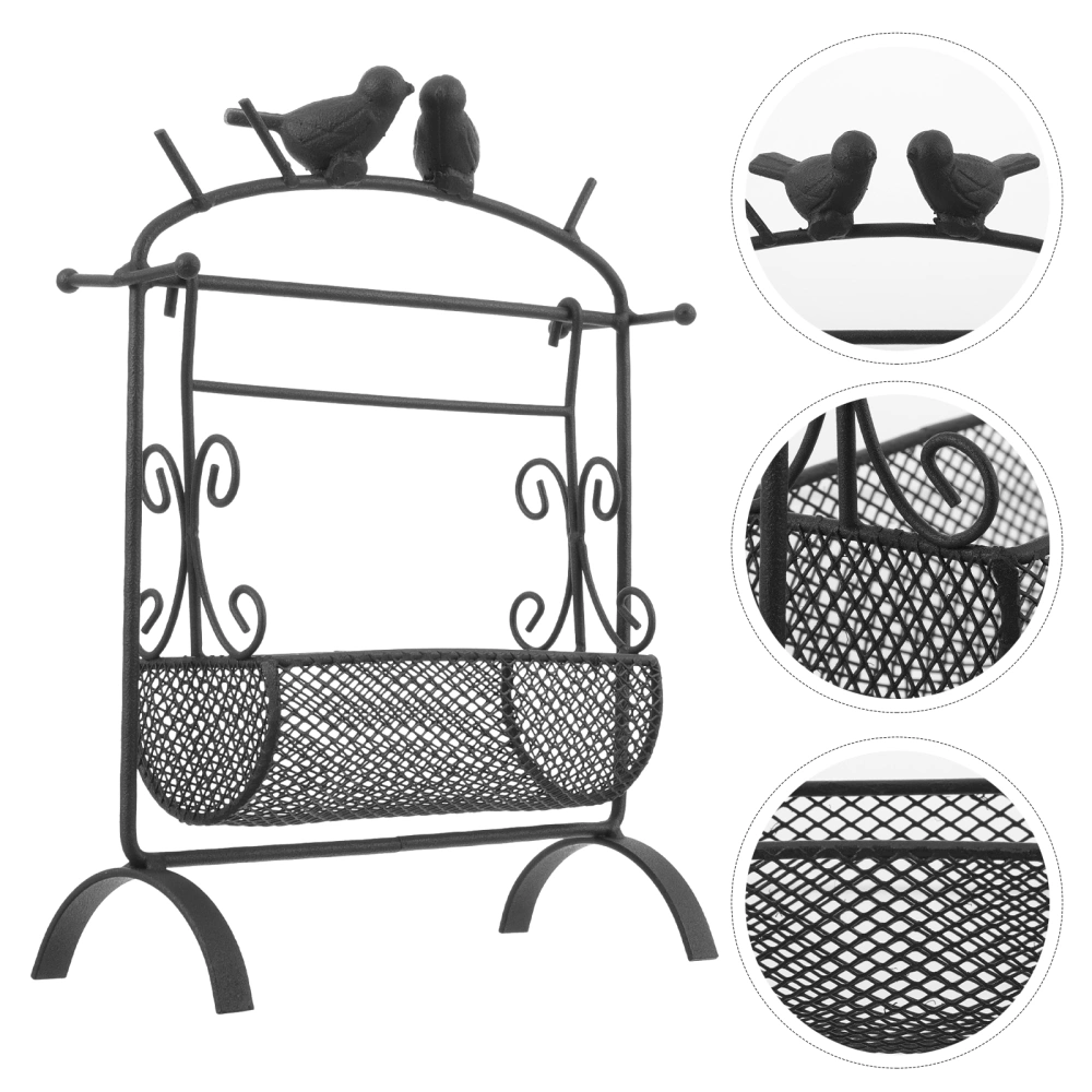 Desktop Storage Organizer Tabletop Swing Decorative Storage Basket Sundries Holder