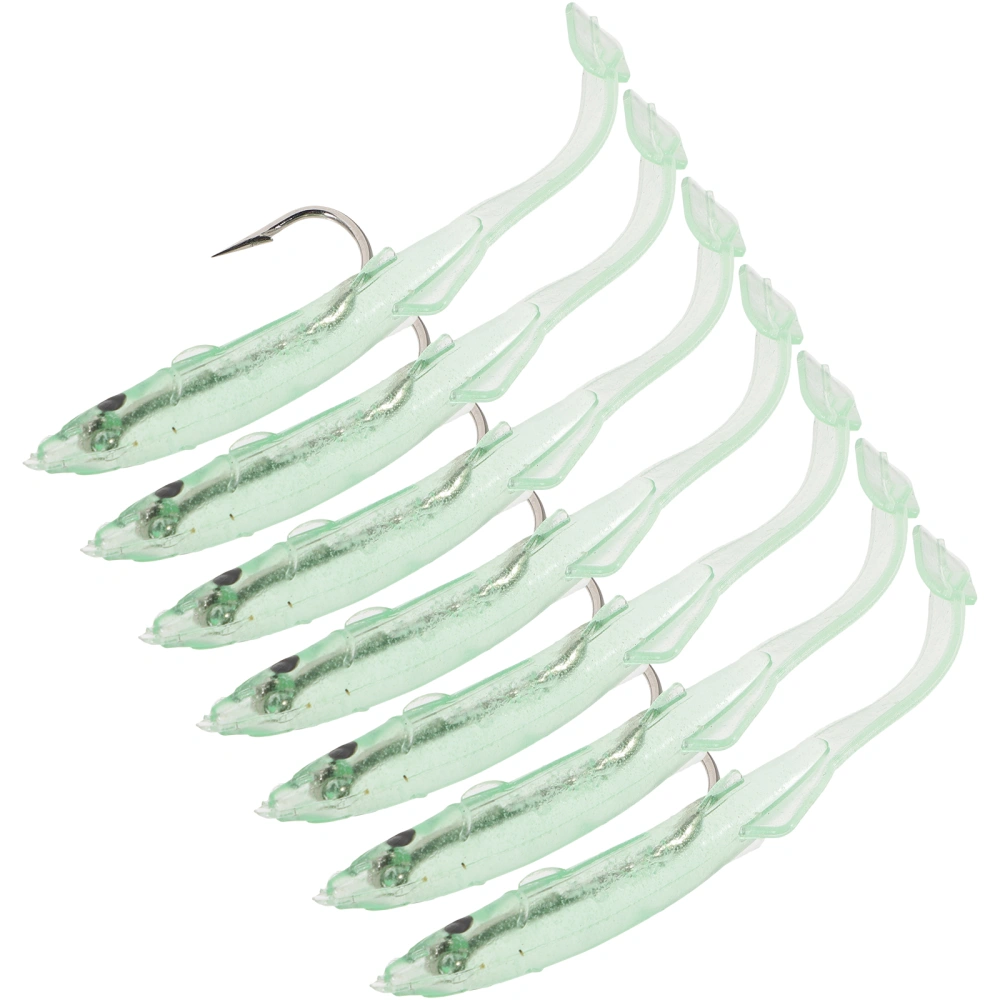 8Pcs Artificial Fake Baits Vivid Sinking Lures Glow Fish Lures Salt Fresh Water Fishing Tool