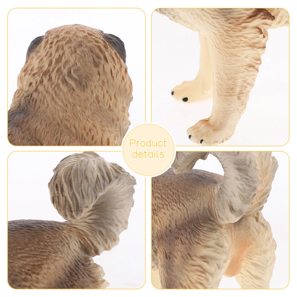 Dog Figurine Realistic Animal Model Lifelike Shepherd Dog Statue Fake Puppy Model