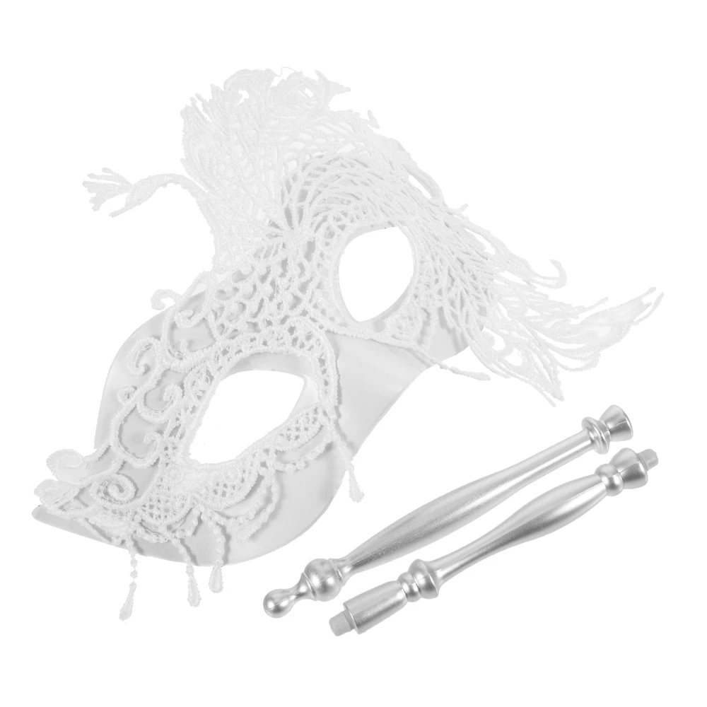 Masquerade Mask Women Party Mask Fancy Dress Handheld Mask Lace Mask for Prom Cosplay