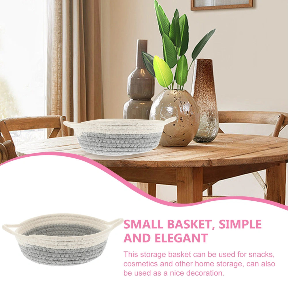 Nordic Style Woven Basket Cotton Rope Woven Basket Home Multi-functional Sundries Container