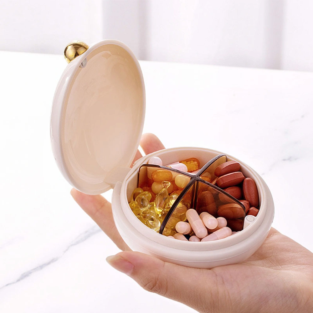 2 pcs Mini Pills Case Portable Pills Storage Box Travel Compartment Pill Organizer Boxes