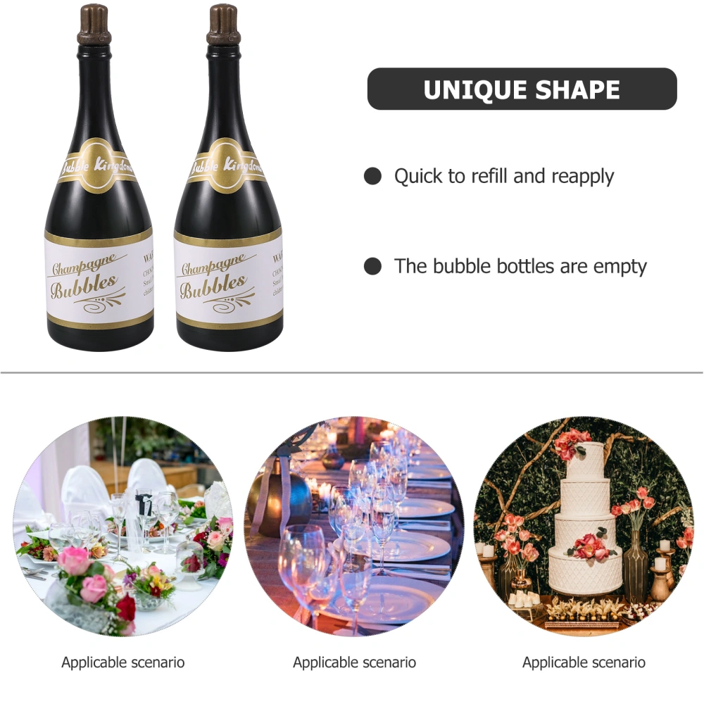 6pcs Mini Champagne Bubble Bottles Empty Bubble Bottles Wedding Bubble Bottles