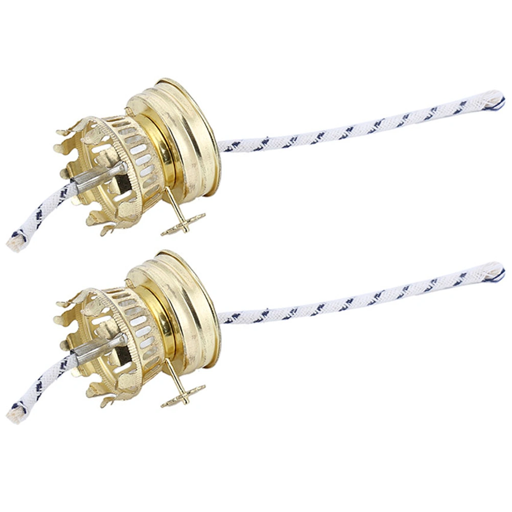 2 pcs Oil Lamp Burner Kerosene Oil Lamp Burner Replacement Kerosene Lamp Burner with Wicks