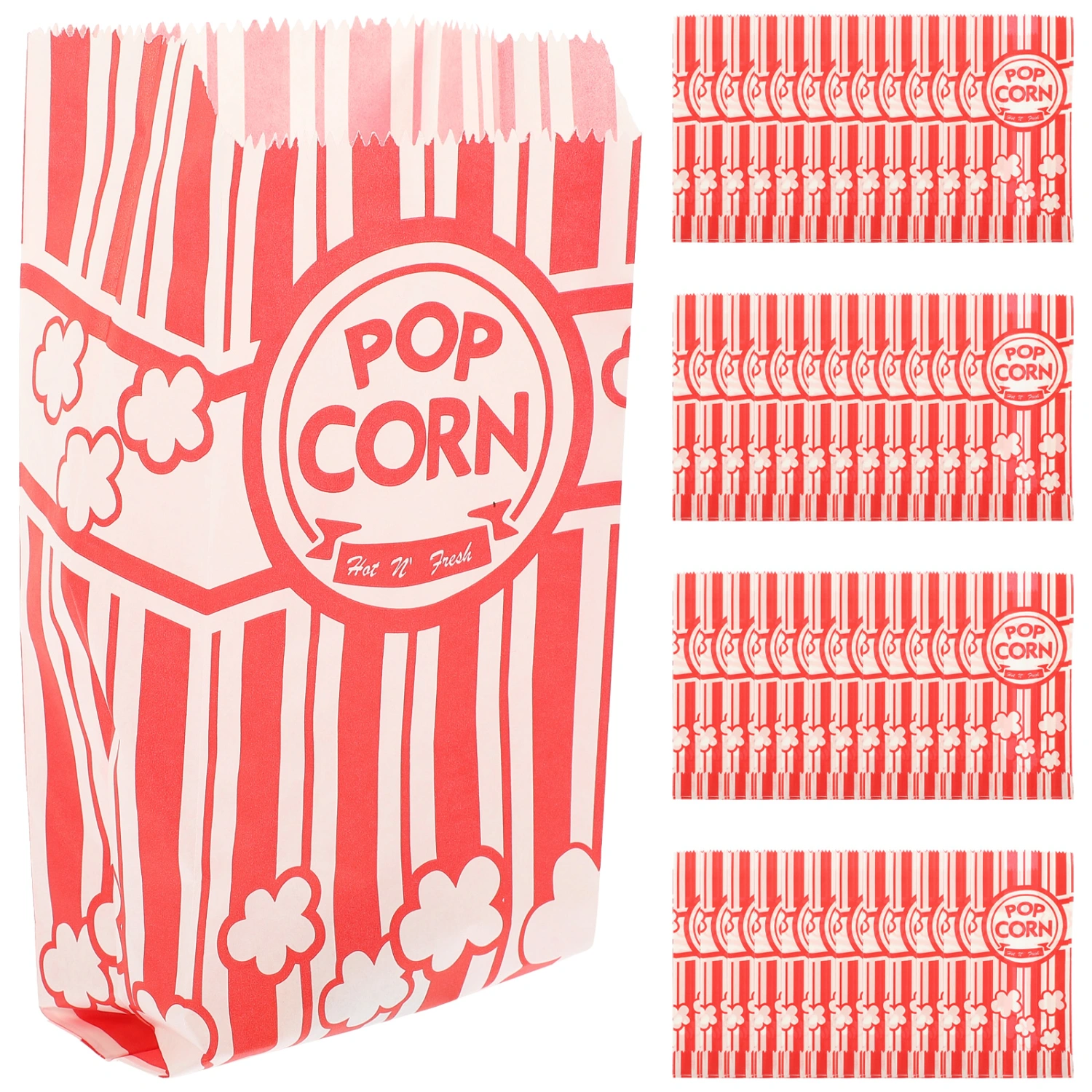 20pcs Popcorn Bags Popcorn Paper Bags Grease Proof Bags Popcorn Paper Packing Bags