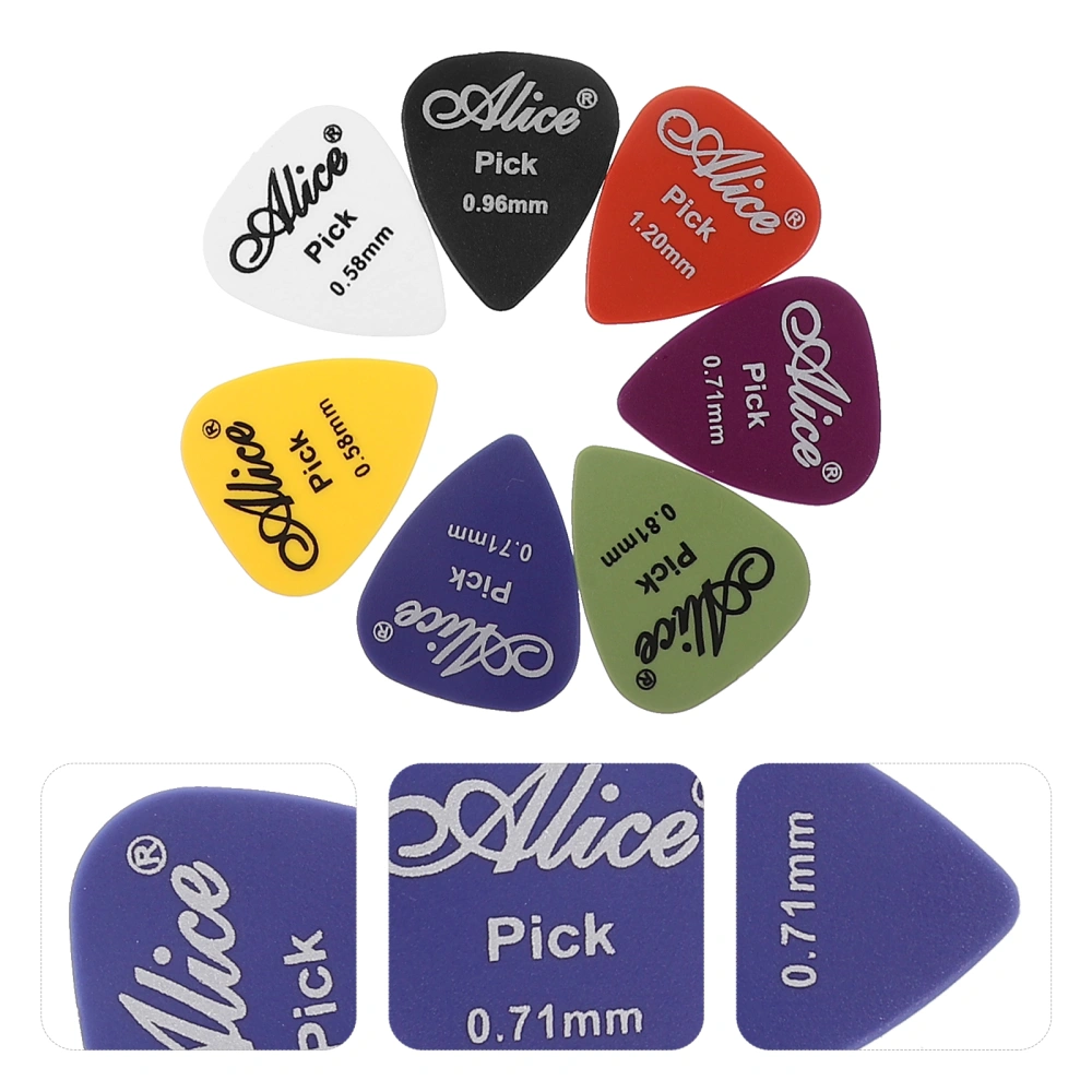 50pcs Electric Guitar Picks Folk Guitar Picks with Carrying Case Musical Instrument Accessories