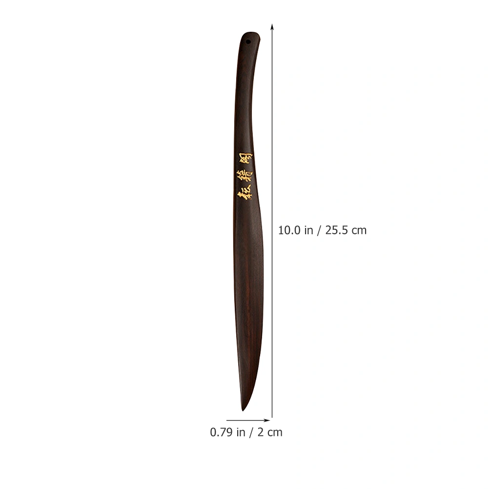 Wooden Chinese Art Paper Cutter Envelope Paper Cutting Tool with tassel