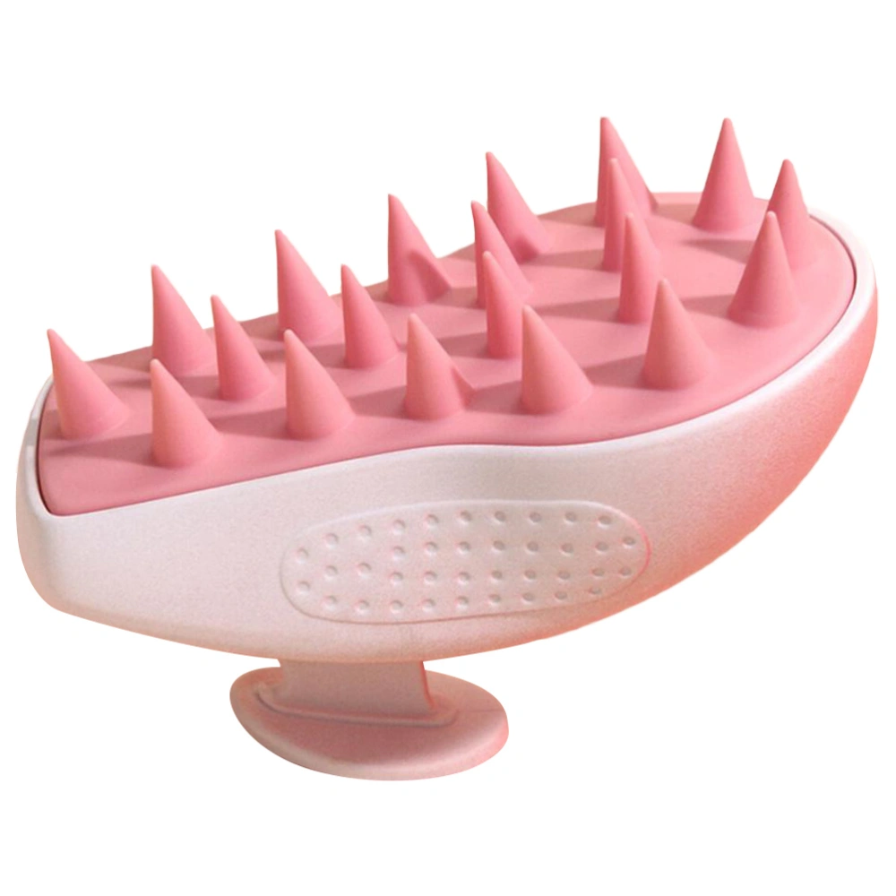 Comfortable Scalp Massage Brush Hair Washing Silicone Brush Portable Shampoo Brush for Daily Use