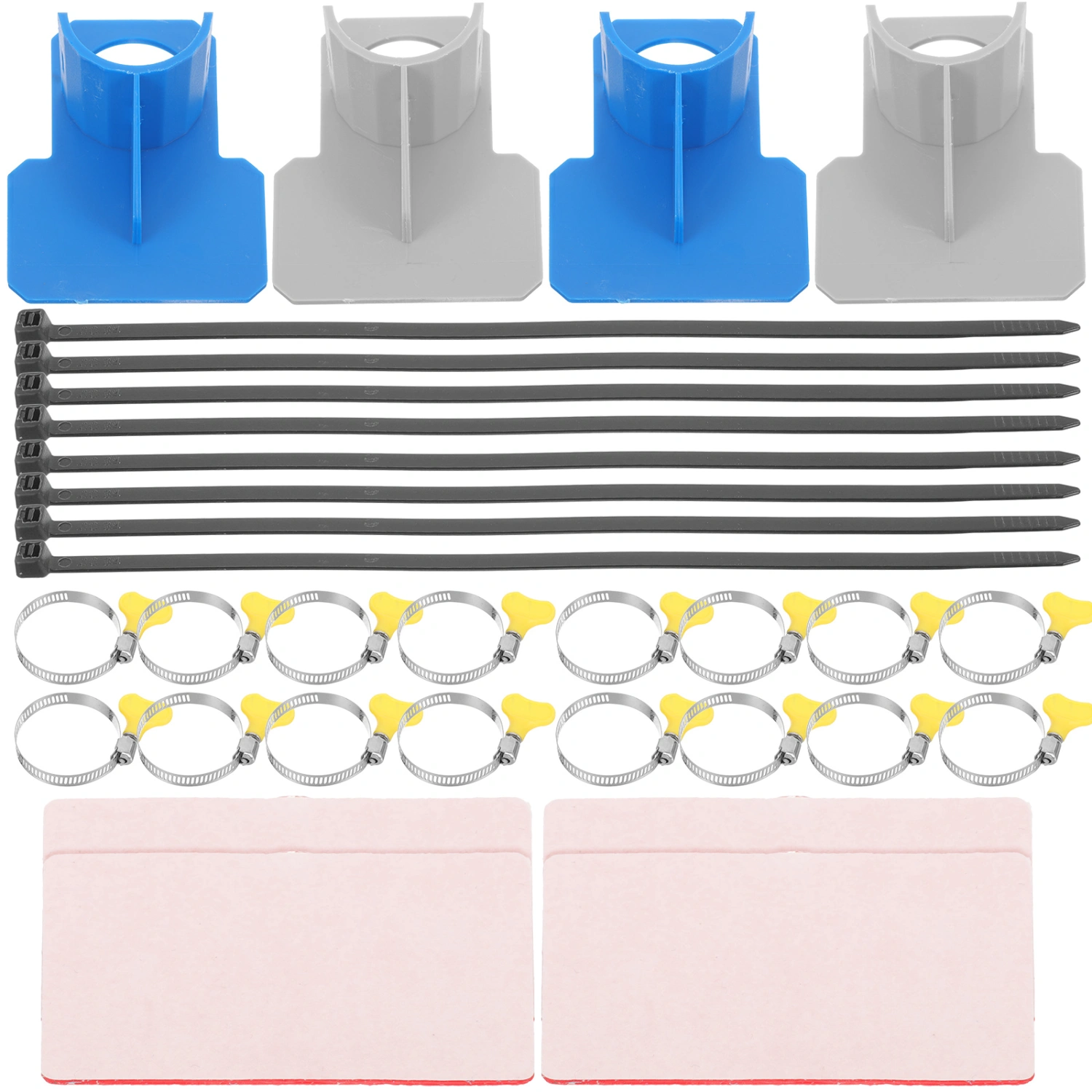 1 Set of Swimming Pool Hose Holder Inflatable Pool Pipe Bracket With Tape And Cable Tie