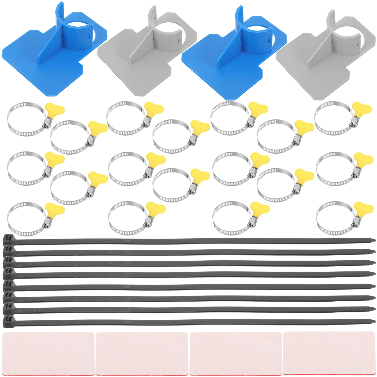 1 Set of Swimming Pool Hose Holder Inflatable Pool Pipe Bracket With Tape And Cable Tie