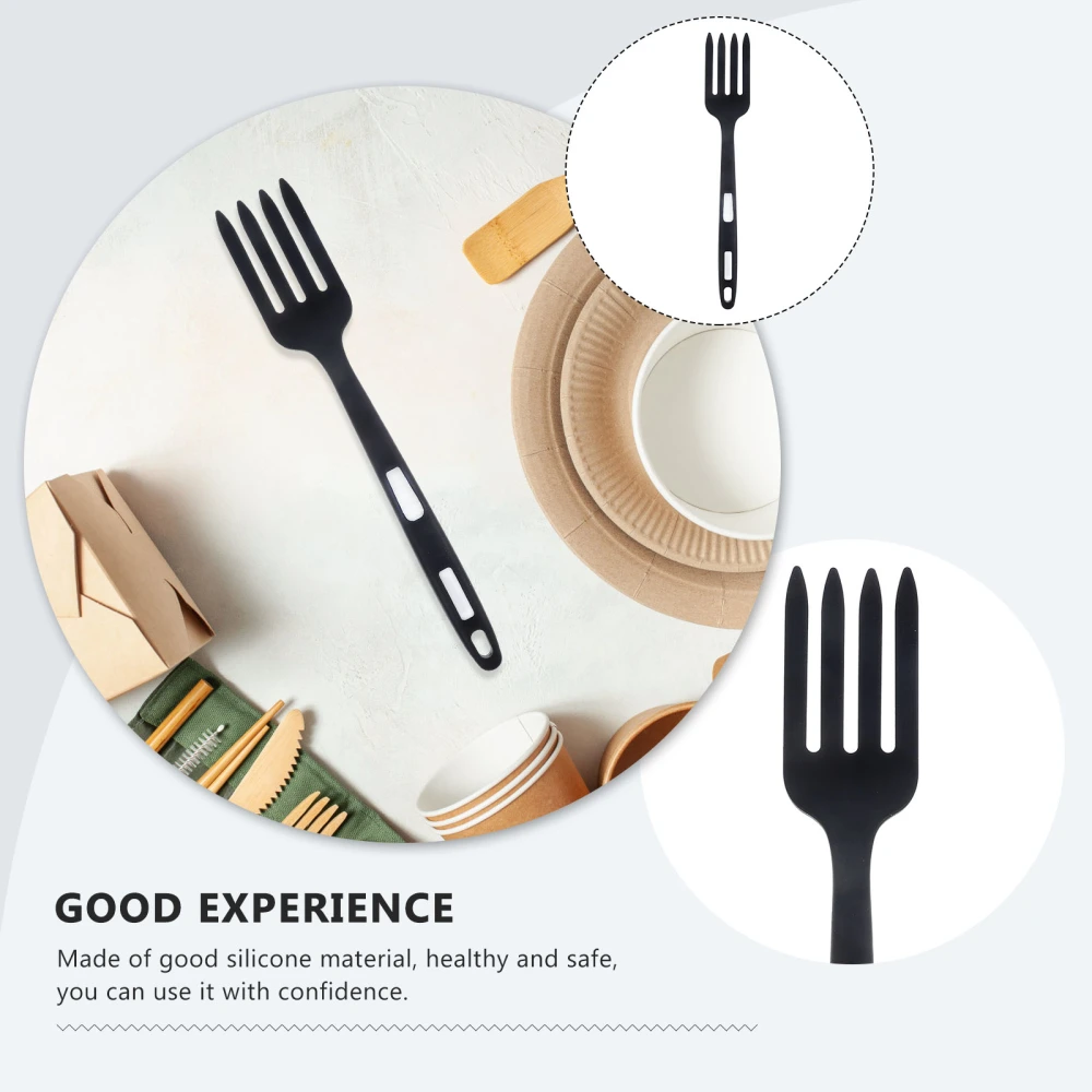 Silicone Flexible Fork Ergonomic Silicone Fork Multi-function Dinner Fork Household Food Fork