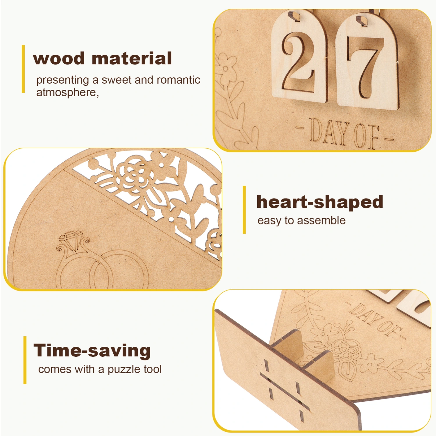 Wedding Advent Calendar Wedding Countdown Calendar Wedding Festival Decoration