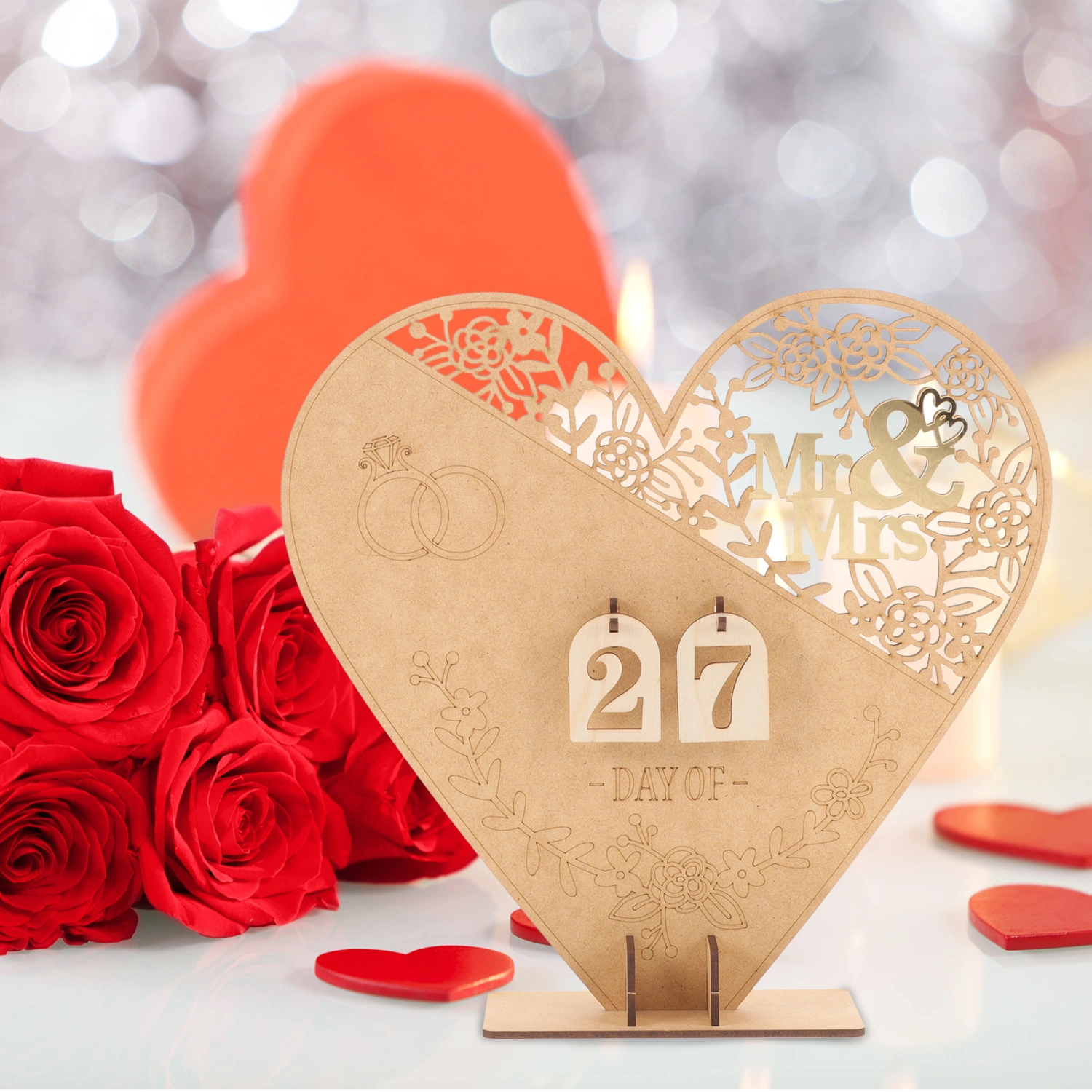 Wedding Advent Calendar Wedding Countdown Calendar Wedding Festival Decoration